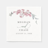 Serviette En Papier Serviettes en fleurs rose printemps (Devant)