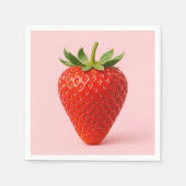 Serviette En Papier Serviettes en fraise. (Devant)