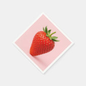 Serviette En Papier Serviettes en fraise. (Coin)