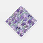 Serviette En Papier Serviettes en iris violet Art Nouveau (Coin)