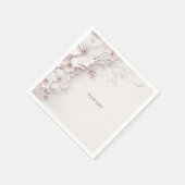 Serviette En Papier Serviettes en ivoire rose (Coin)