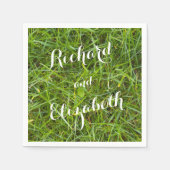 Serviette En Papier Serviettes en laiton vert (Devant)