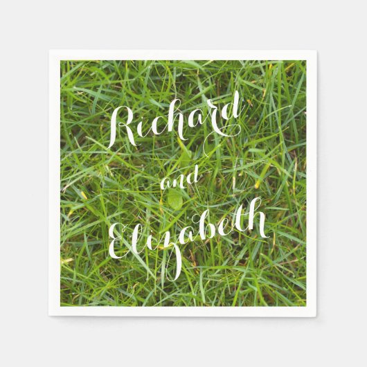 Serviette En Papier Serviettes en laiton vert (Devant)