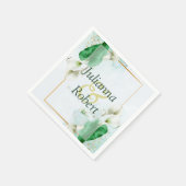 Serviette En Papier Serviettes en lys calla blancs (Coin)
