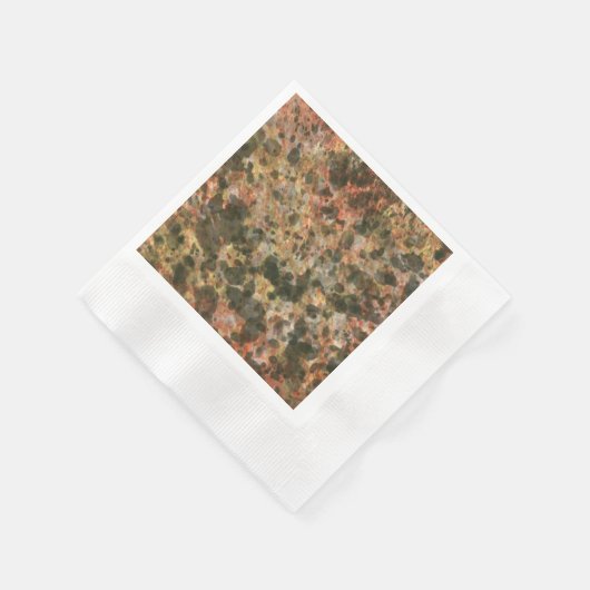 Serviette En Papier Serviettes en marbre Brown rétro (Coin)