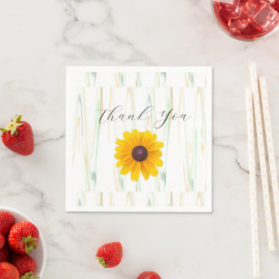 Serviette En Papier Serviettes en Merci de fleurs