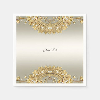 Serviette En Papier Serviettes en or