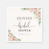 Serviette En Papier Serviettes en or rose rose (Devant)