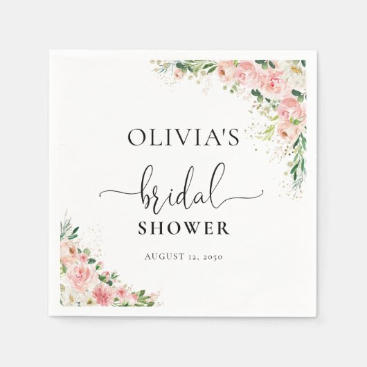 Serviette En Papier Serviettes en or rose rose (Devant)