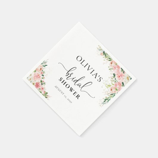 Serviette En Papier Serviettes en or rose rose (Coin)