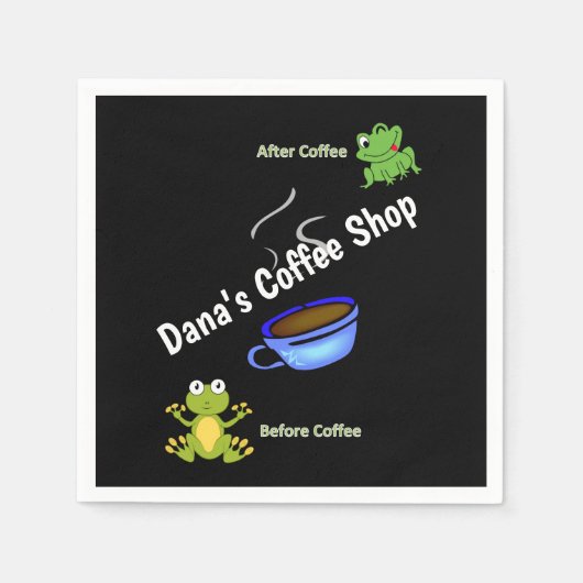 Serviette En Papier serviettes en papier, avant et après la grenouille (Devant)