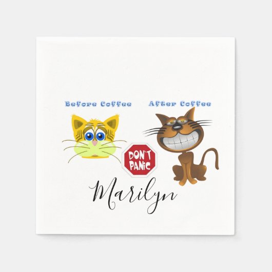 Serviette En Papier Serviettes en papier, avant et après la Panique de (Devant)