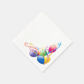 Serviette En Papier Serviettes en papier, Ballons confettis Joyeux Ann (Coin)