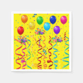 Serviette En Papier Serviettes en papier, Ballons d'anniversaire heure (Devant)