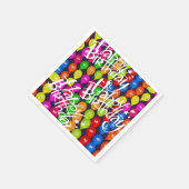 Serviette En Papier Serviettes en papier, Ballons noirs d'anniversaire (Coin)