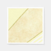 Serviette En Papier Serviettes en papier, Bande d'or beige (Devant)