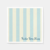 Serviette En Papier Serviettes en papier, bandes bleues (Devant)