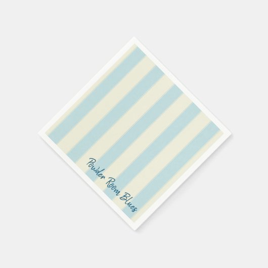 Serviette En Papier Serviettes en papier, bandes bleues (Coin)