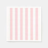 Serviette En Papier Serviettes en papier, bandes roses et blanches (Devant)