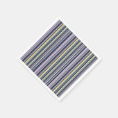 Serviette En Papier Serviettes en papier, Bleu pourpre rayure jaune (Coin)