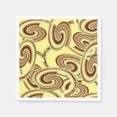 Serviette En Papier Serviettes en papier, Brown et jaunes (Devant)