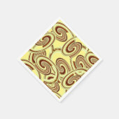 Serviette En Papier Serviettes en papier, Brown et jaunes (Coin)