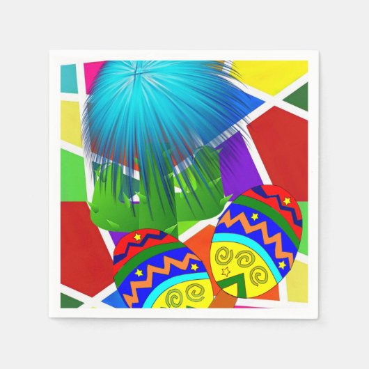 Serviette En Papier Serviettes en papier, Cactus mexicain (Devant)