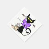 Serviette En Papier Serviettes en papier, café en chat noir (Coin)