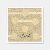 Serviette En Papier serviettes en papier, cercles beiges (Devant)