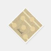 Serviette En Papier serviettes en papier, cercles beiges (Coin)