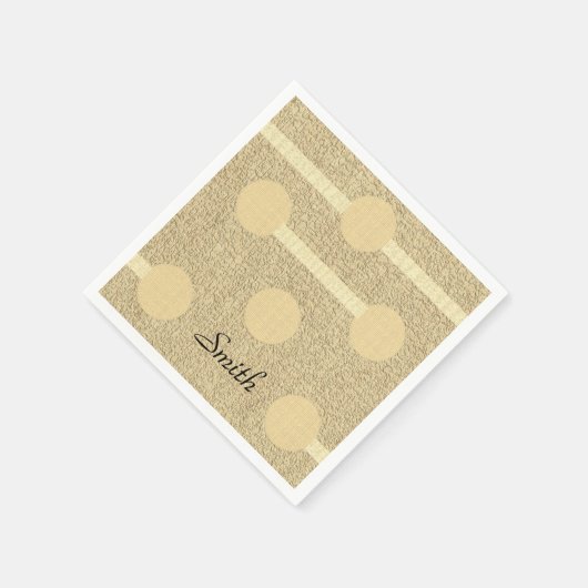 Serviette En Papier serviettes en papier, cercles beiges (Coin)