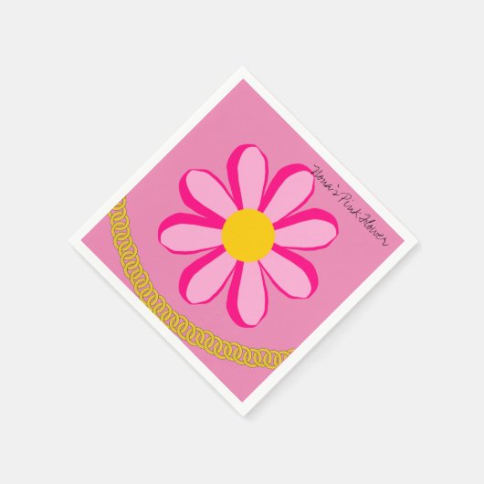 Serviette En Papier Serviettes en papier, Chaîne en or rose Fleur (Coin)