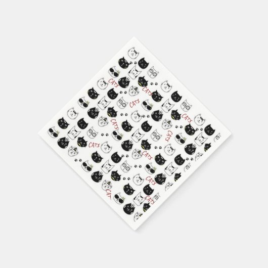 Serviette En Papier Serviettes en papier, chatons chats (Coin)
