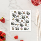 Serviette En Papier Serviettes en papier, chatons Chats Meow (En situation)