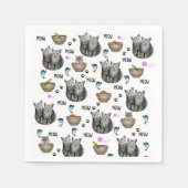 Serviette En Papier Serviettes en papier, chatons Chats Meow (Devant)