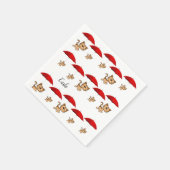 Serviette En Papier Serviettes en papier, Chatons Chats Parapluie roug (Coin)