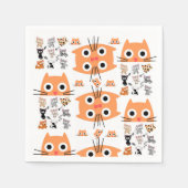 Serviette En Papier serviettes en papier, chats orange (Devant)
