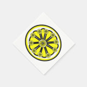 Serviette En Papier Serviettes en papier, citrons jaunes (Coin)