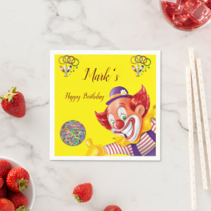 Serviette En Papier Serviettes en papier, Clowns