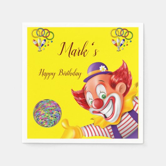 Serviette En Papier Serviettes en papier, Clowns (Devant)