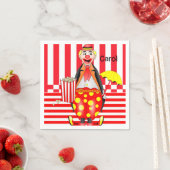 Serviette En Papier Serviettes en papier, Clowns Grains rouges (En situation)