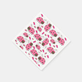 Serviette En Papier Serviettes en papier, coccinelle rose (Coin)