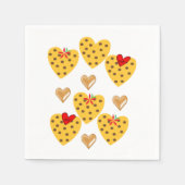 Serviette En Papier Serviettes en papier, Coeurs or (Devant)