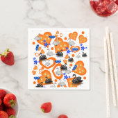 Serviette En Papier Serviettes en papier, Coeurs orange cygne (En situation)