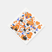 Serviette En Papier Serviettes en papier, Coeurs orange cygne (Coin)