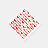 Serviette En Papier Serviettes en papier, Coeurs rouges Aimer Nonno (Coin)