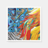 Serviette En Papier Serviettes en papier, couleurs Abstraites (Devant)