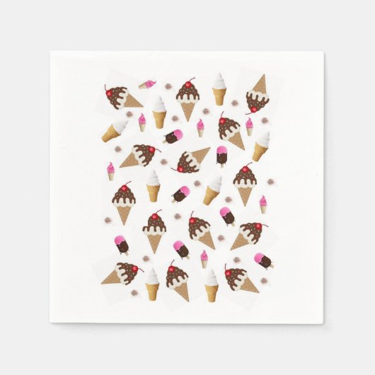 Serviette En Papier Serviettes en papier, Crème glacée (Devant)