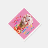 Serviette En Papier Serviettes en papier, crème glacée aux fraises Joy (Coin)