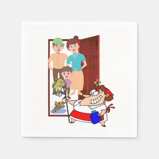 Serviette En Papier Serviettes en papier, Dame de nettoyage (Devant)